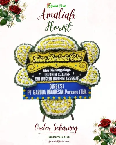 Papan Bunga Duka di Gedongan