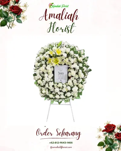 Krans Bunga Duka Cita di Gedongan